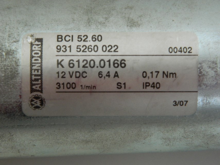 Motor zonder print BCI52.60  12 V
