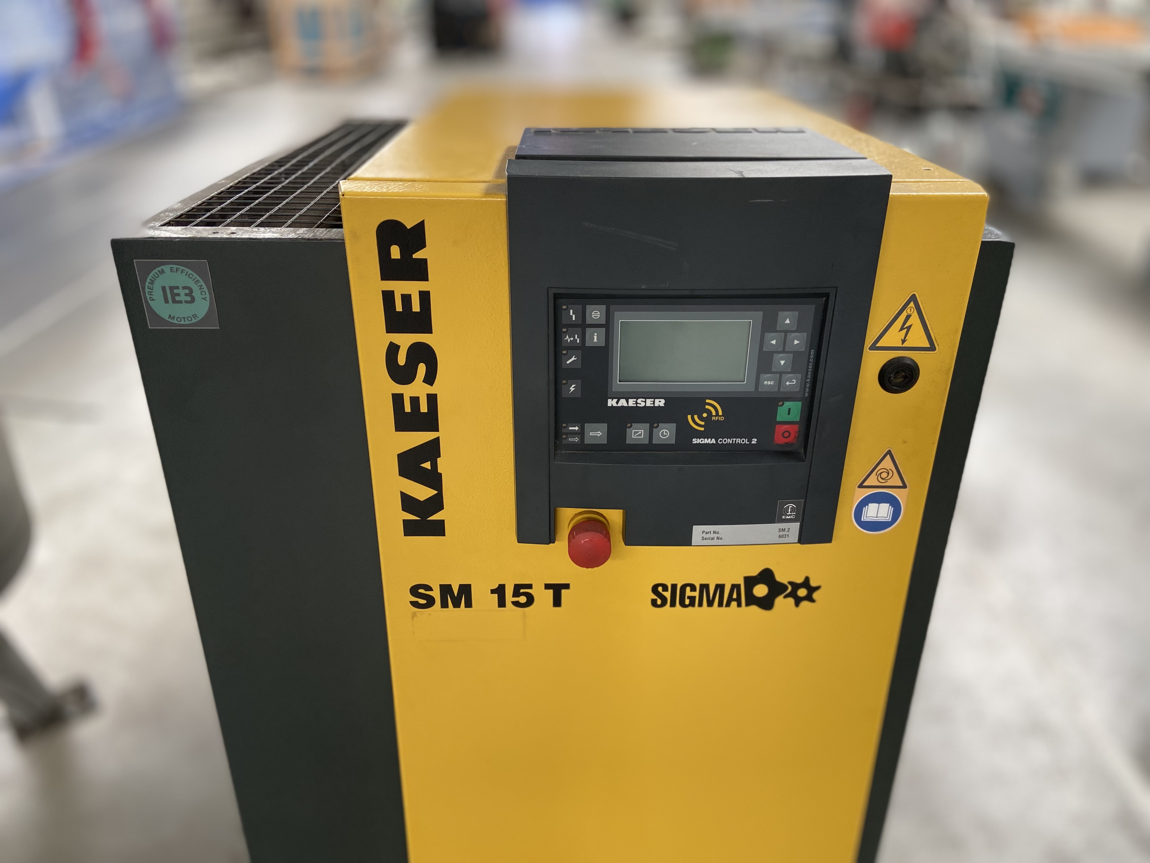 Kaeser SM15T gebruikte compressor