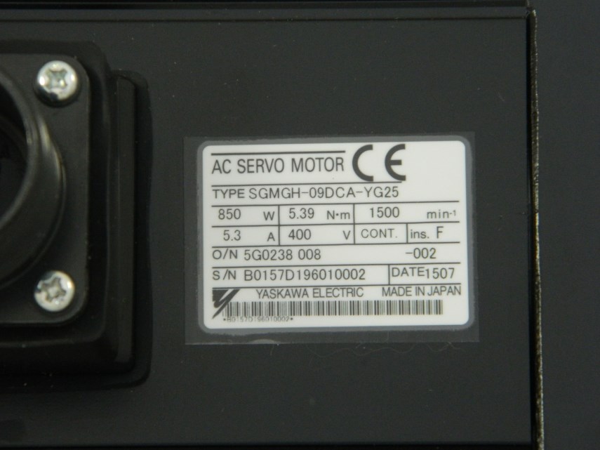 Motor SGMGH-09DCA YG25 Mechatrolink