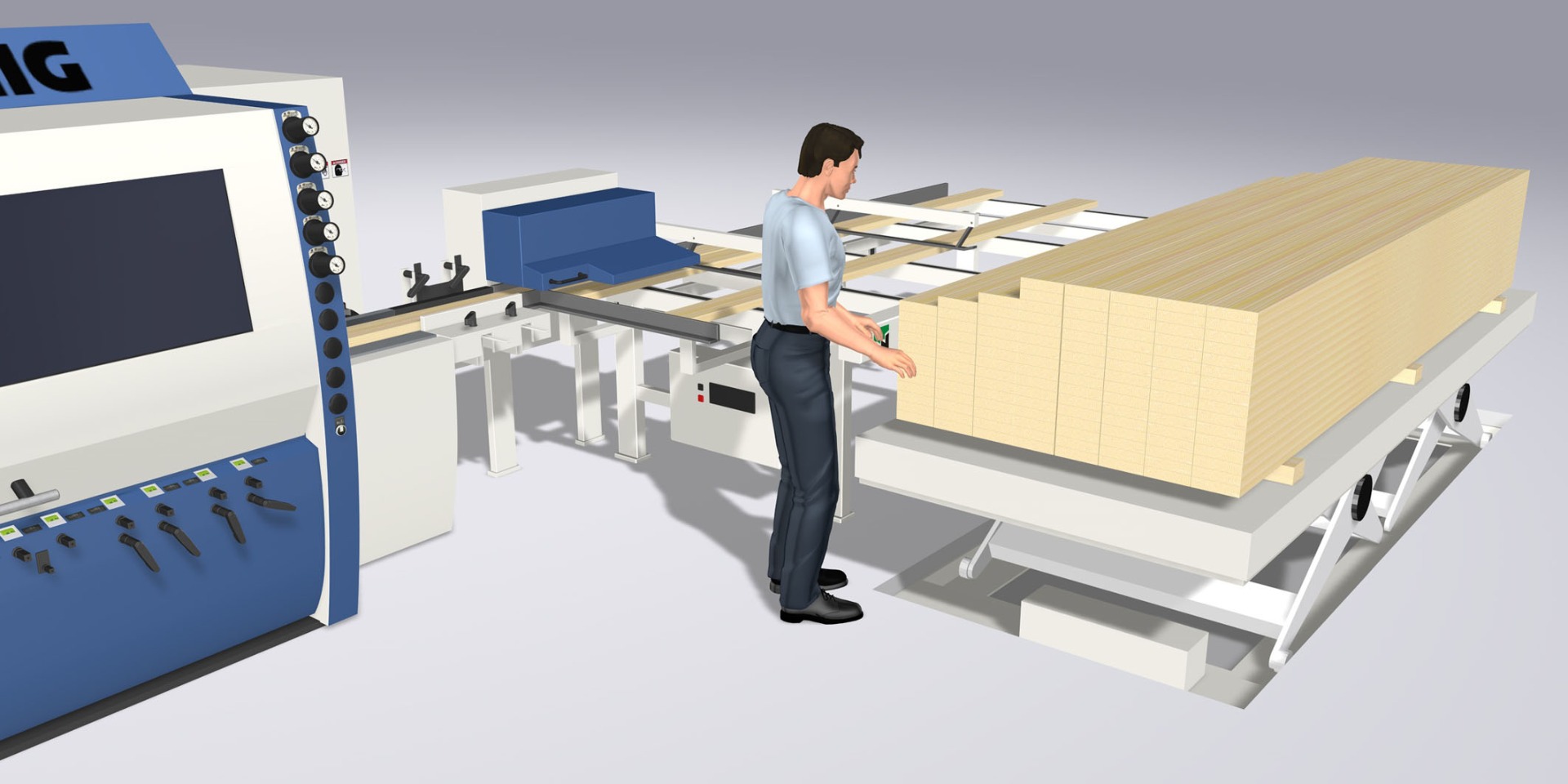 Weinig Highmech automatische invoer/uitvoer voor schaafmachine Weinig Highmech automatische invoer/uitvoer voor schaafmachine