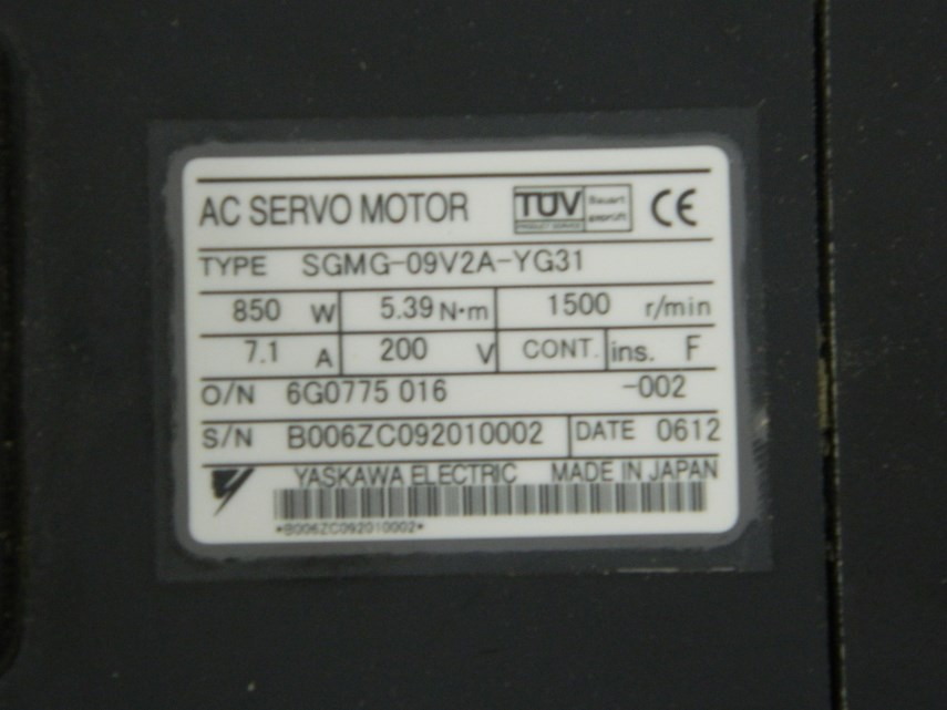 Motor SGMG-09V2A-YG31