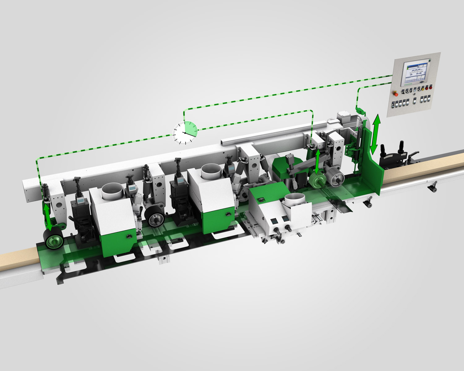 Weinig Powermat 1500 Vierzijdige schaaf- en profileermachine Weinig Powermat 1500 Vierzijdige schaaf- en profileermachine