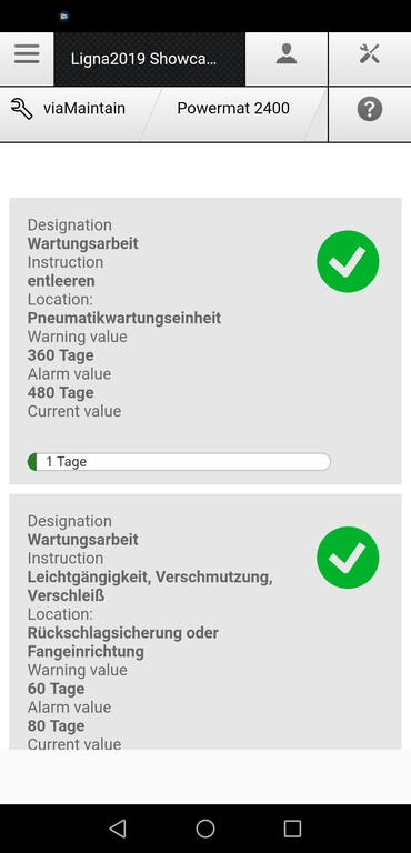 Weinig App Suite machine platform Weinig App Suite machine platform