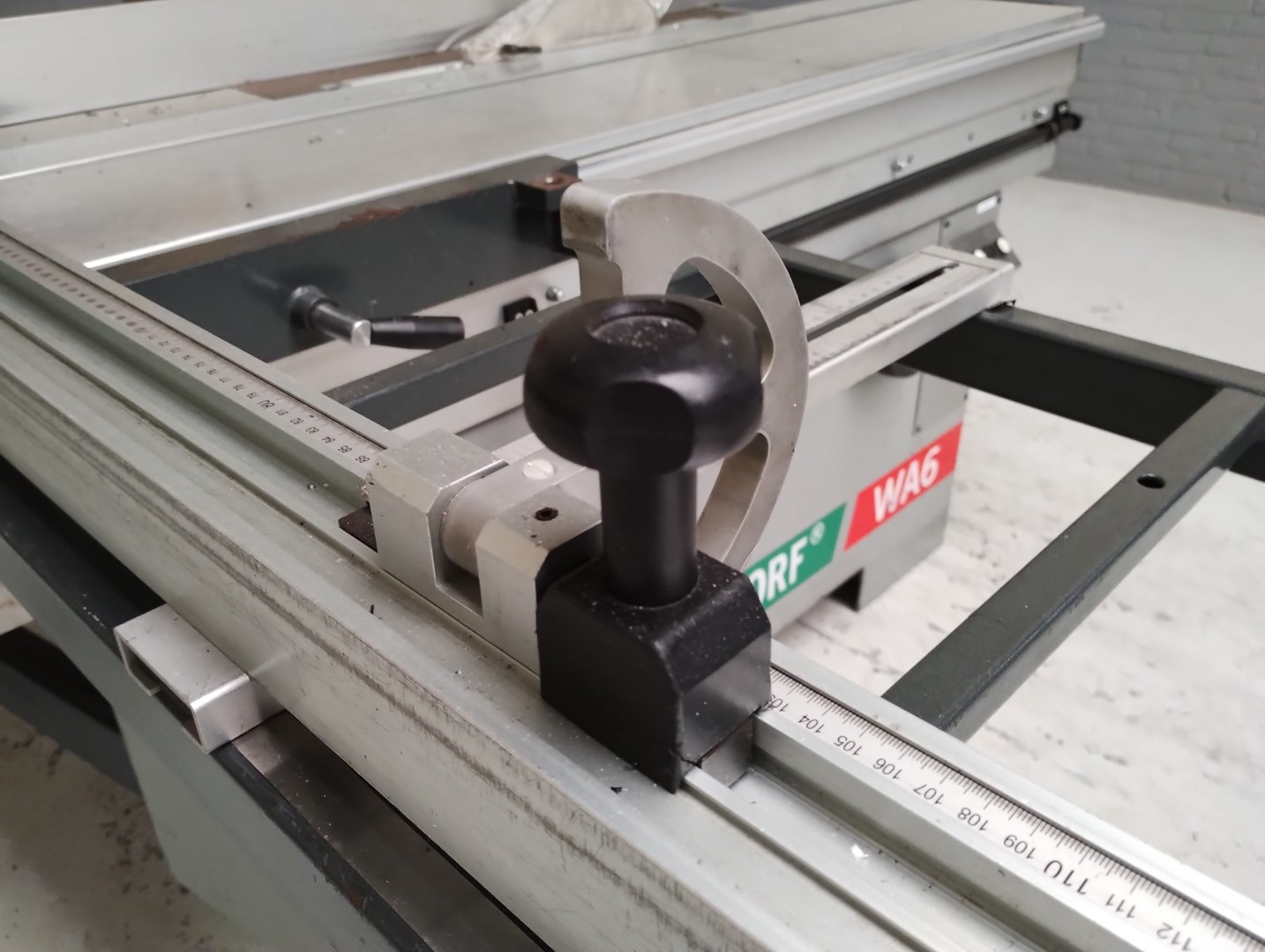 Altendorf WA6 kunststof gebruikte formaatzaag Altendorf WA6 kunststof gebruikte formaatzaag