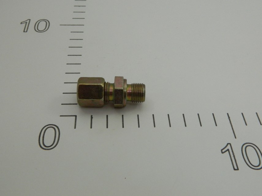 Rechte inschroefkoppeling D6 1/4