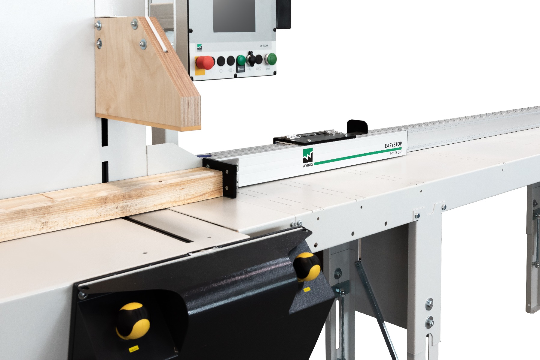 Weinig Easystop lengteaanslag met opduwer Weinig Easystop lengteaanslag met opduwer