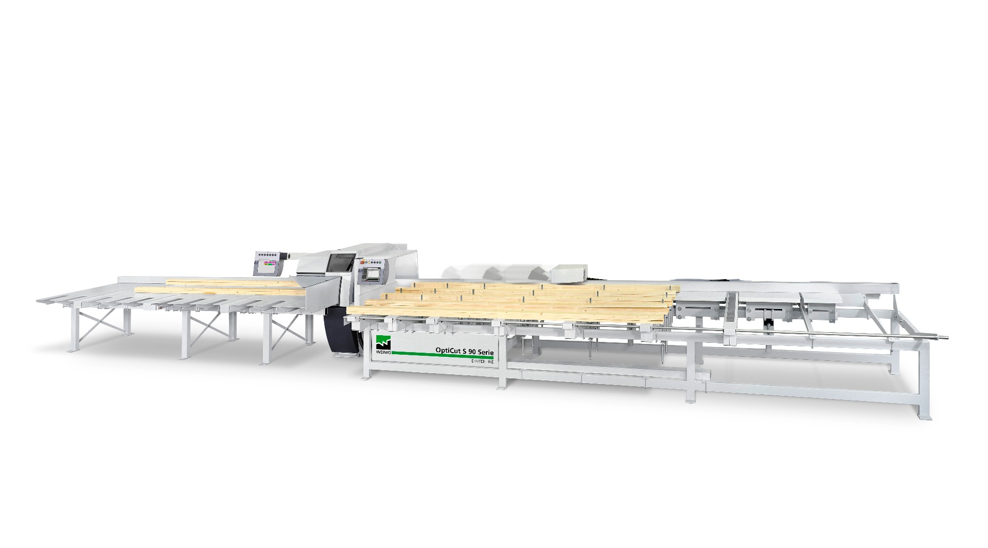 Weinig Dimter Opticut S90 Onderliggende afkortzaag Weinig Dimter Opticut S90 Onderliggende afkortzaag