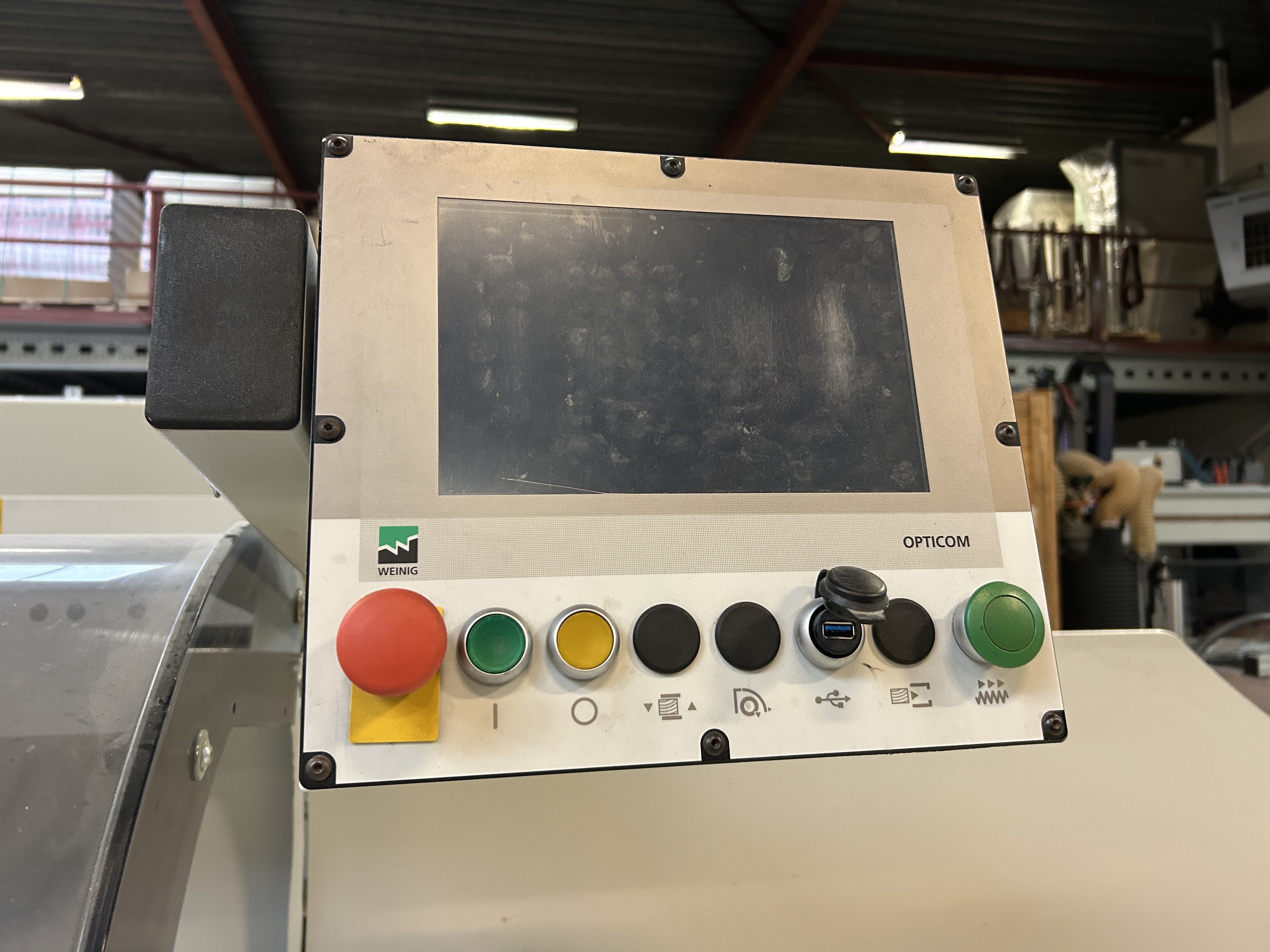 Weinig Dimter Unicut P gebruikte onderliggende afkortzaag