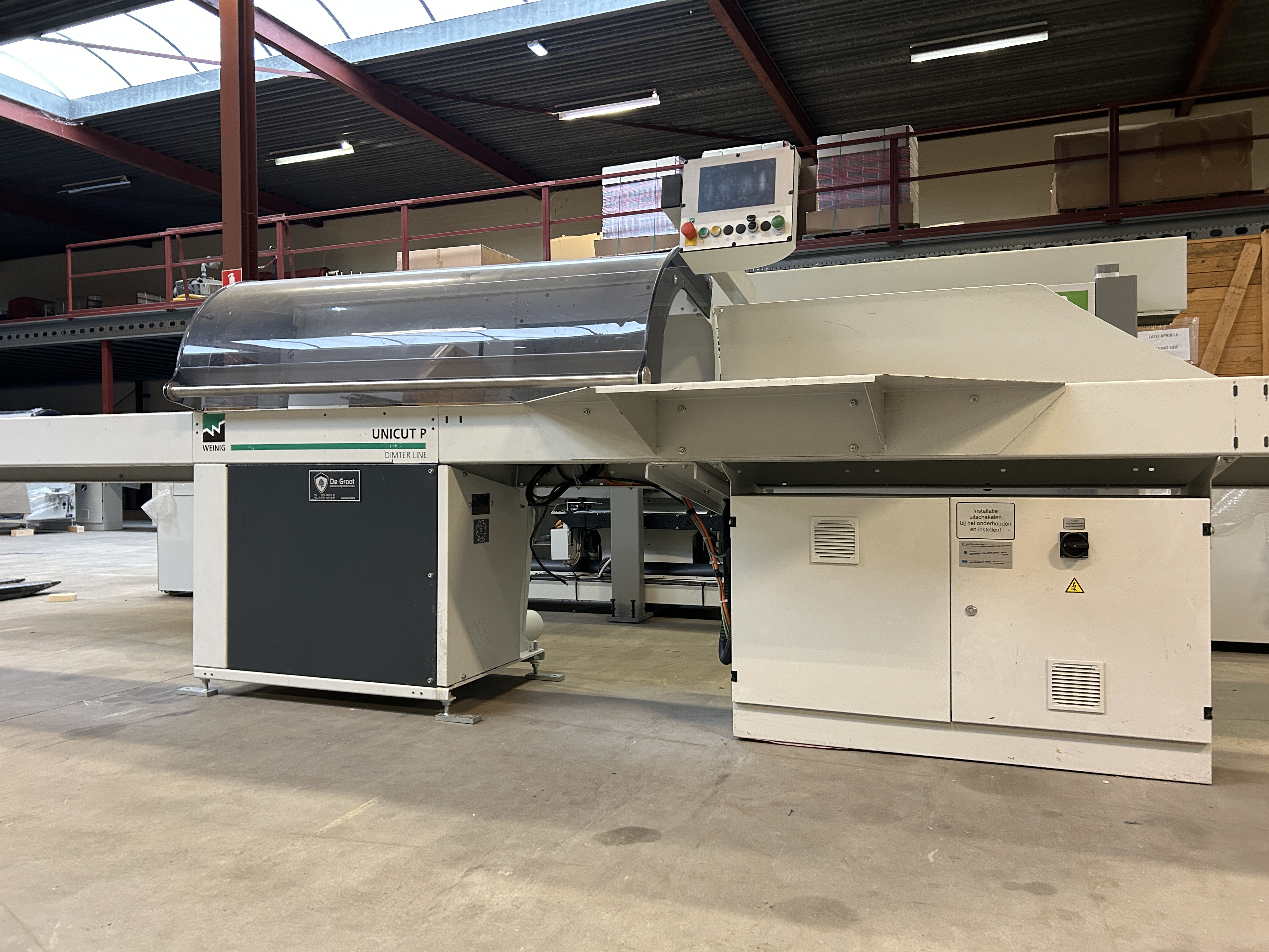 Weinig Dimter Unicut P gebruikte onderliggende afkortzaag