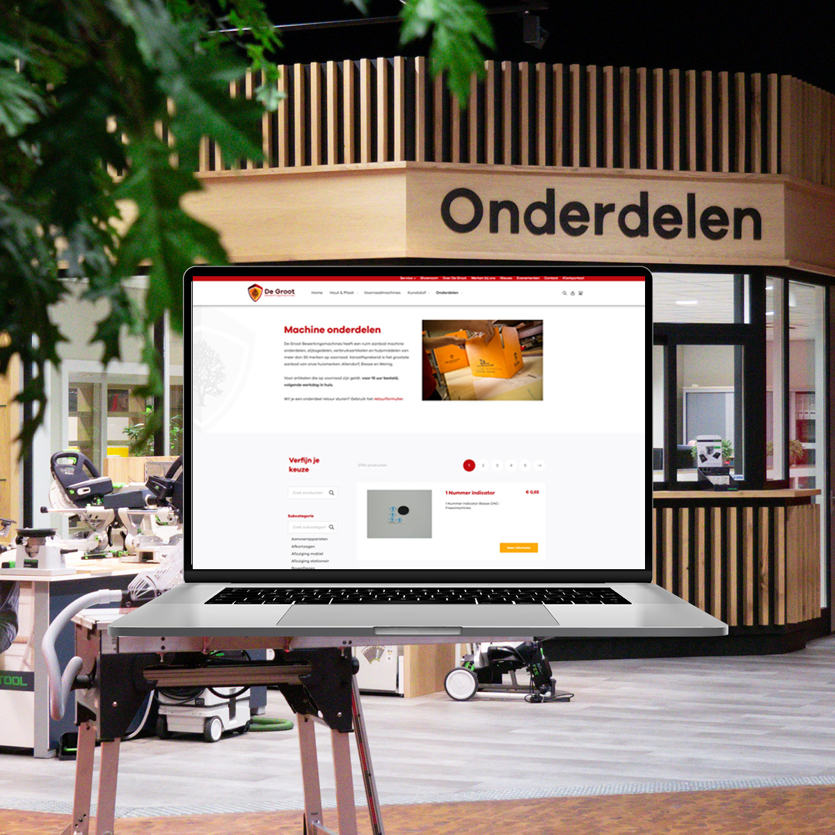 Webshop wijziging functionaliteit 2024