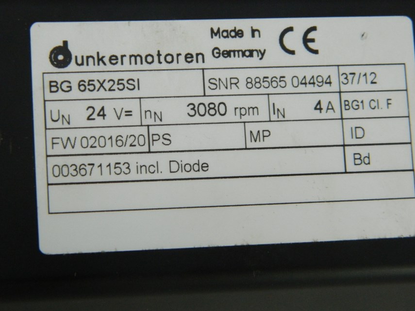 Dunkermotor BG65X25S1  24V=65W