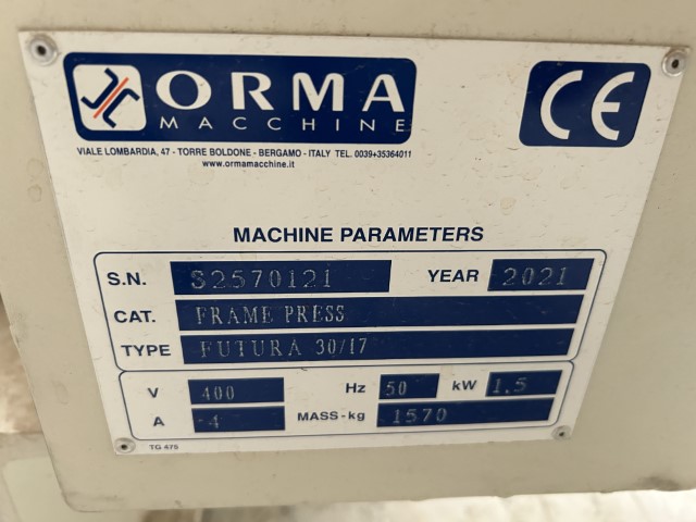 Orma Futura 30/17 gebruikte Opsluitbank
