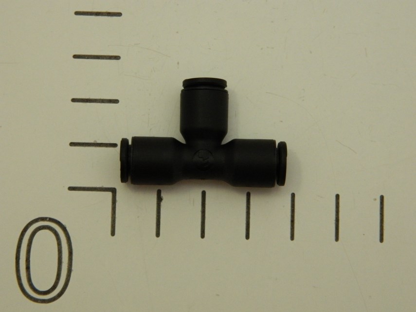 T-stuk insteekkoppeling 6 mm