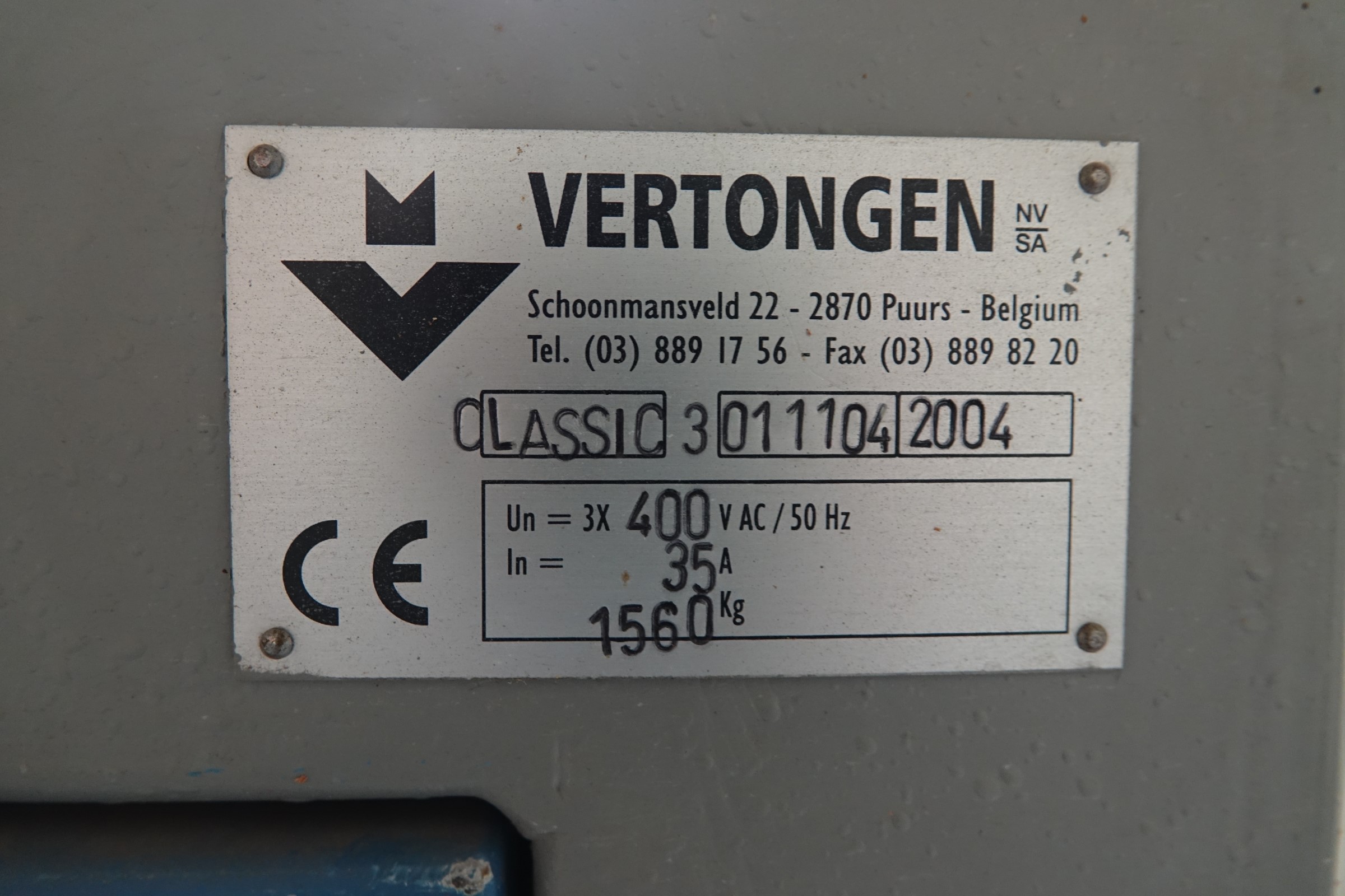 Vertongen Classic 3 gebruikte pennenbank