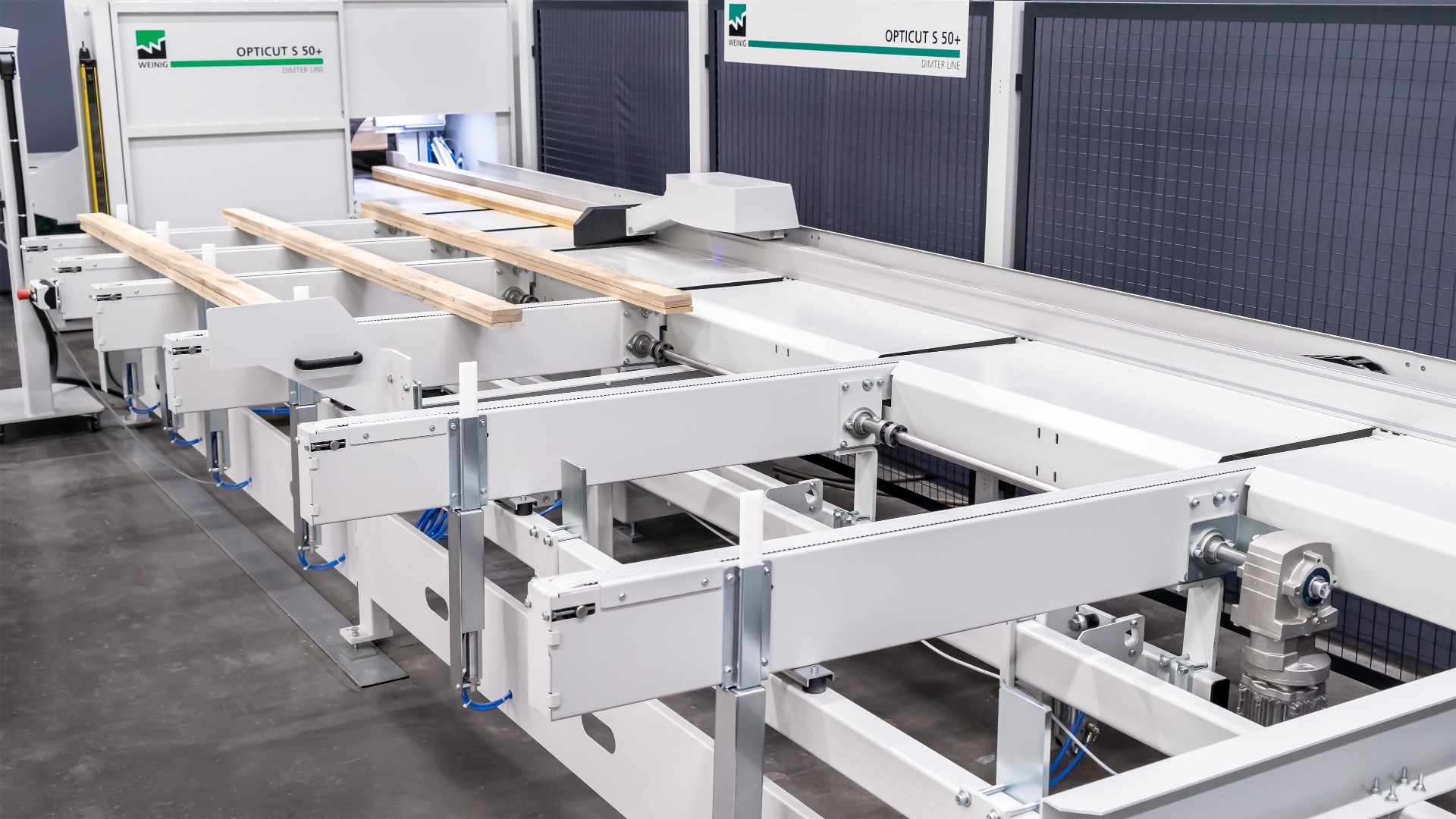 Weinig OptiCut S 50+ automatische afkortzaag Weinig OptiCut S 50+ automatische afkortzaag