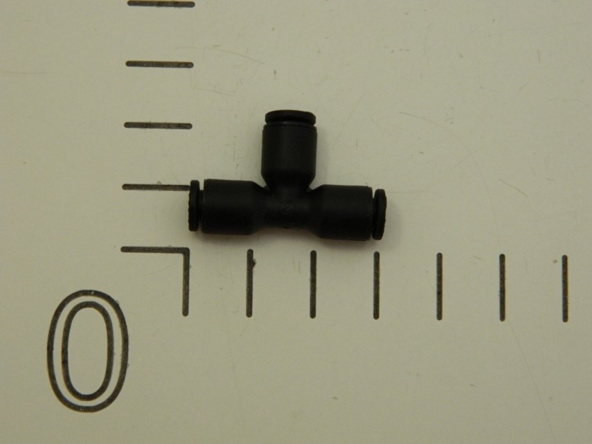 T-stuk insteekkoppeling 4 mm