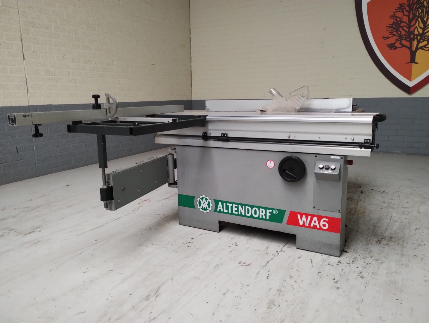 Altendorf WA6 kunststof gebruikte formaatzaag Altendorf WA6 kunststof gebruikte formaatzaag