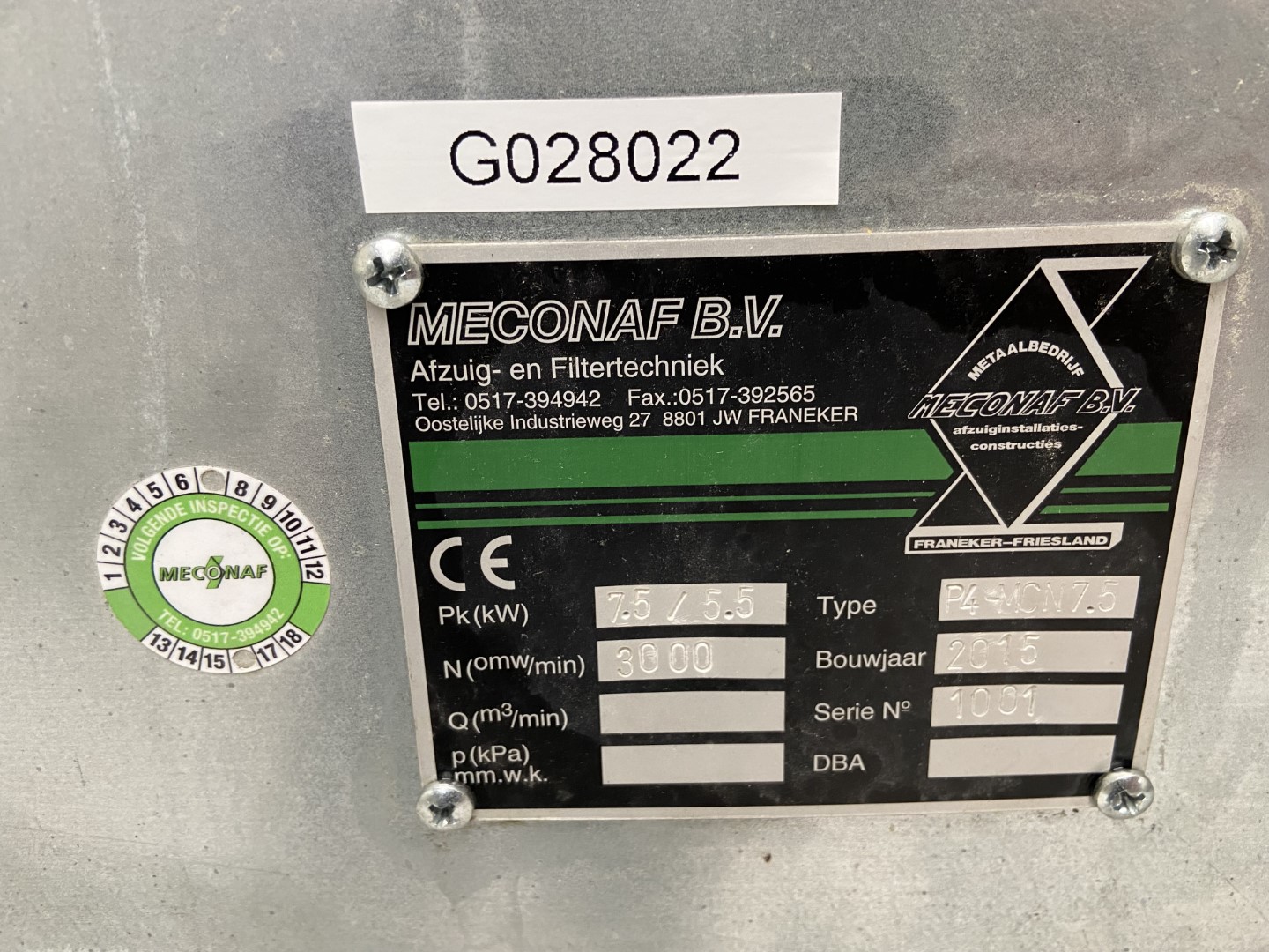 Meconaf SMOP4-80 gebruikte afzuigunit