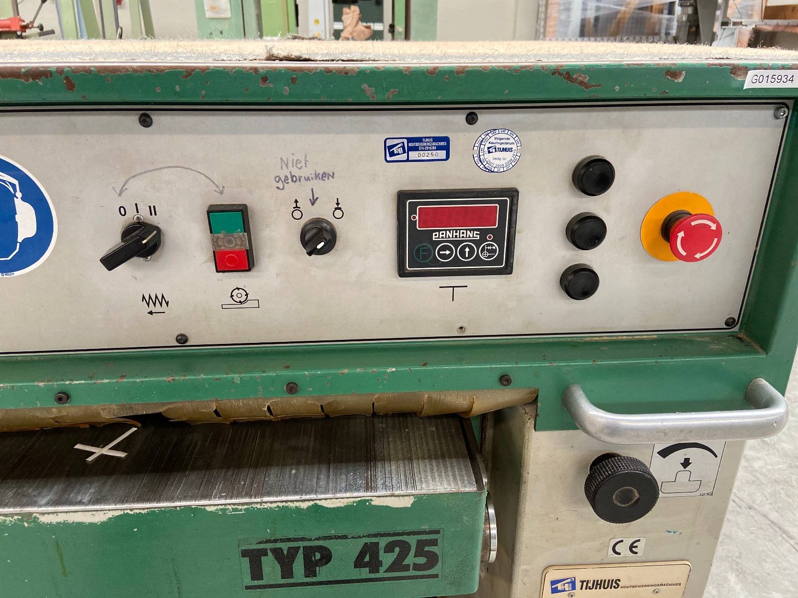 Panhans DH425 gebruikte vandiktebank Panhans DH425 gebruikte vandiktebank