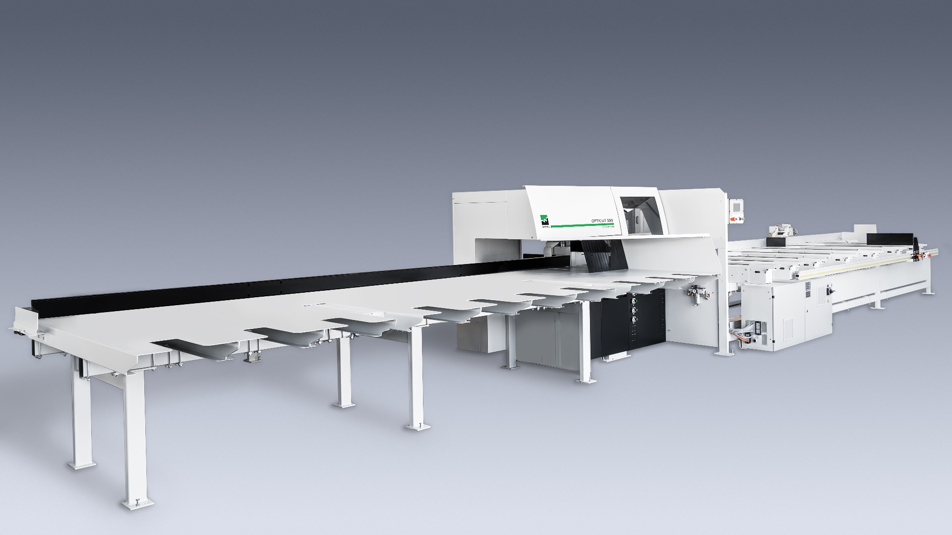 Weinig Dimter Opticut S90 Onderliggende afkortzaag Weinig Dimter Opticut S90 Onderliggende afkortzaag