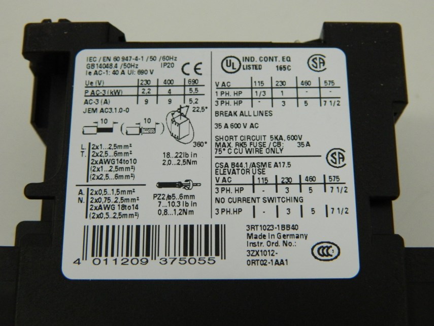 Relais (Siemens) 3RT1023-1BB40