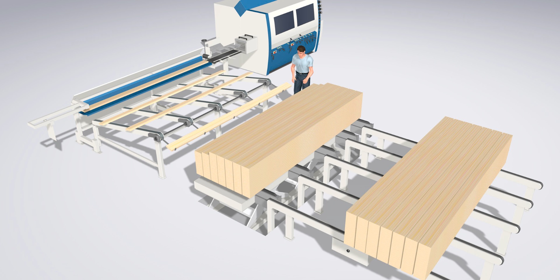 Weinig Highmech automatische invoer/uitvoer voor schaafmachine Weinig Highmech automatische invoer/uitvoer voor schaafmachine