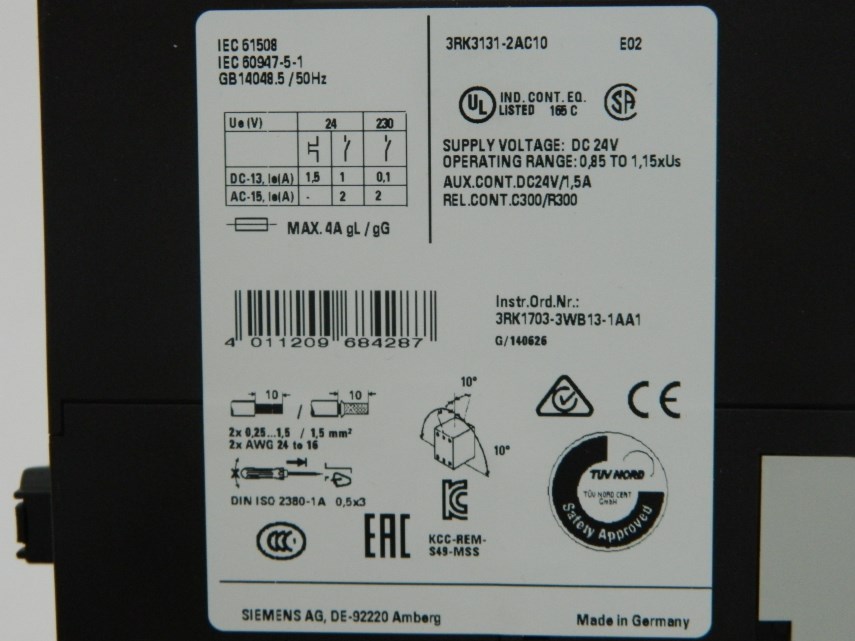 Schakelkast 3RK3131-2AC10 Siemens MSS Advanced