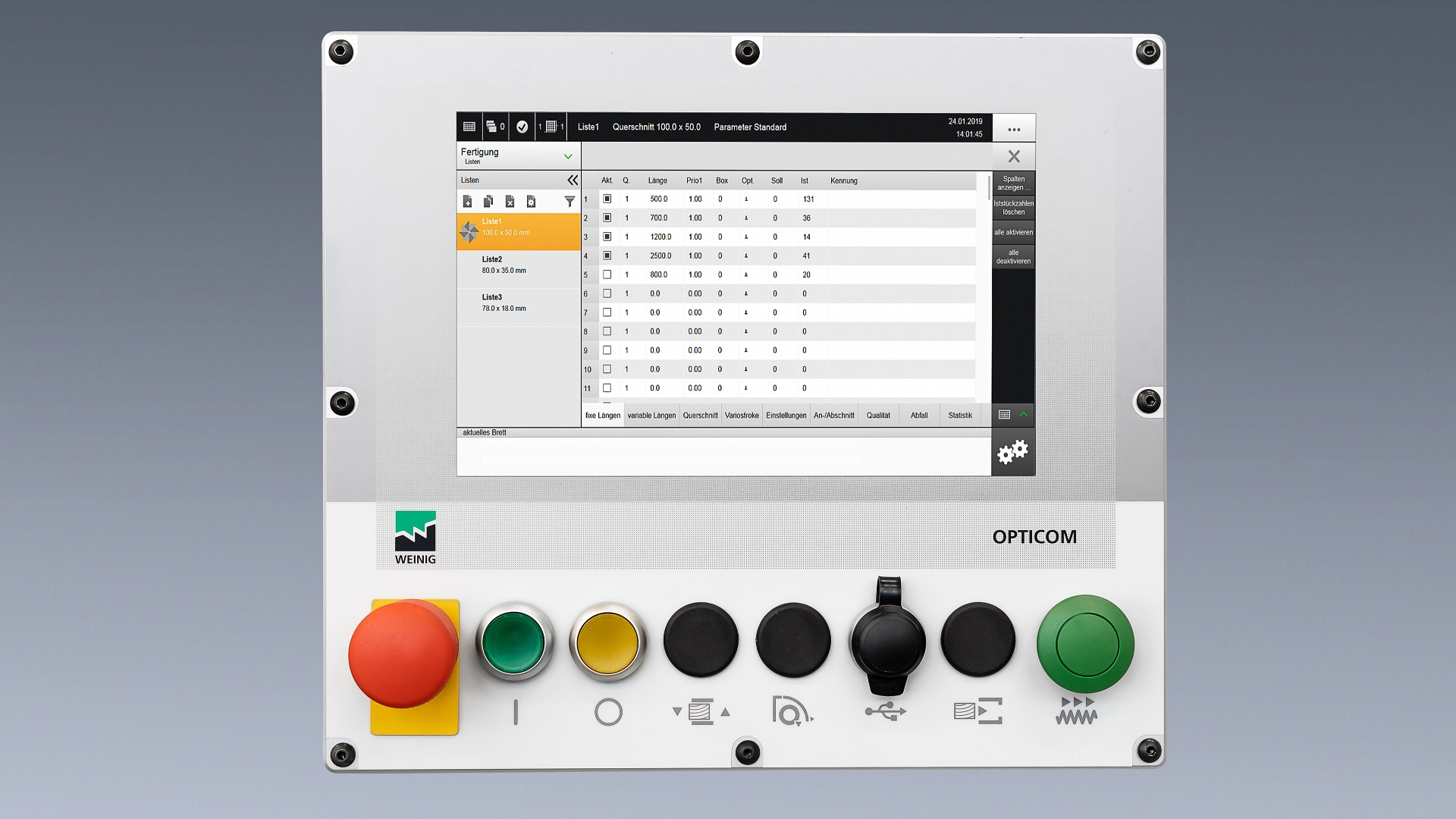 Weinig OptiCut S 50+ automatische afkortzaag Weinig OptiCut S 50+ automatische afkortzaag