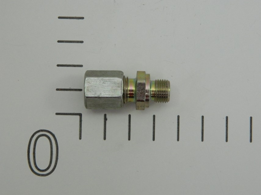 Rechte inschroefkoppeling D6 1/8