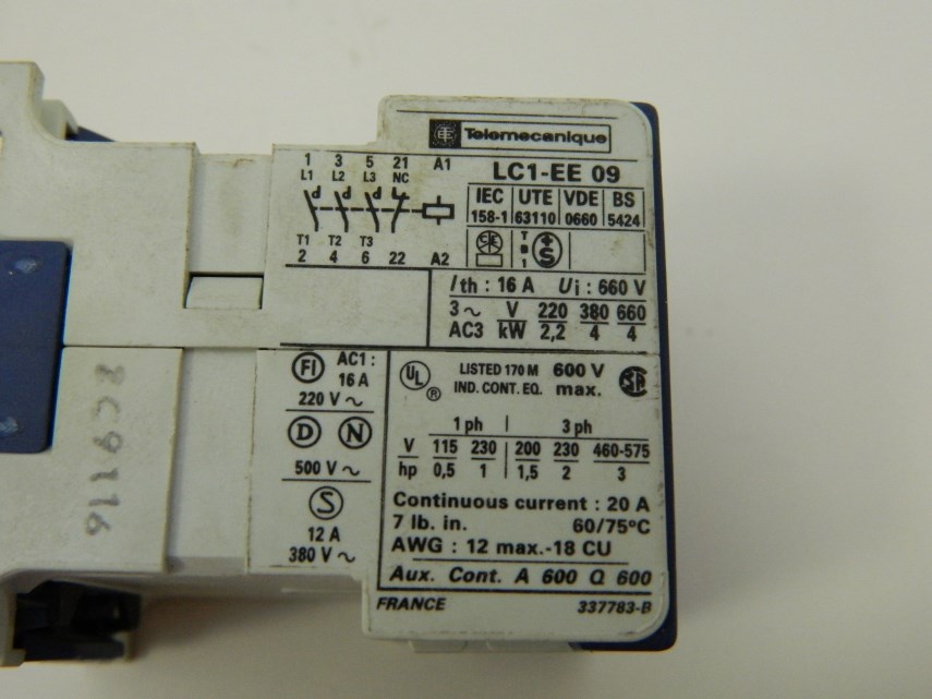 Magneetschakelaar 4KW 3P+10