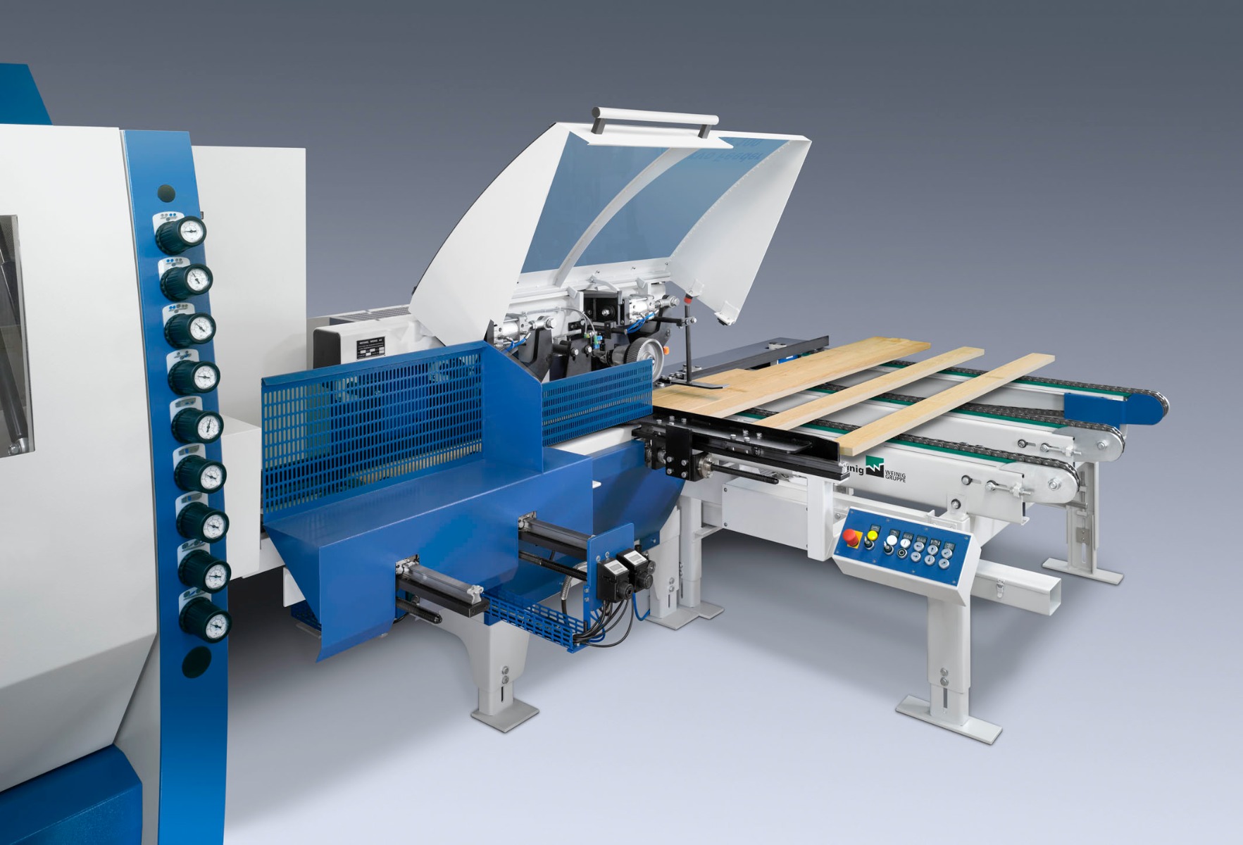 Weinig Highmech automatische invoer/uitvoer voor schaafmachine Weinig Highmech automatische invoer/uitvoer voor schaafmachine